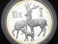 野生動物紀念幣二組梅花鹿銀幣發行意義重大