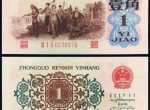 第三套人民币枣红与背绿一角