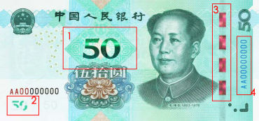 第五套人民币防伪措施如何分布？你绝对想不到……