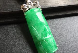 翡翠竹节适合送礼给孩子吗 翡翠竹节吊坠寓意