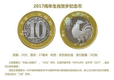 ​2017年纪念币发行计划是什么？2017年中国丁酉年纪念币详情介绍