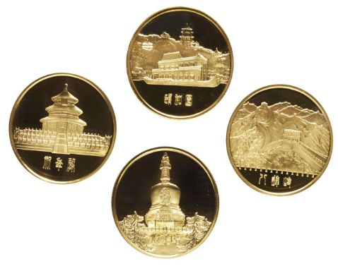 北京风景名胜纪念金章设计精美，受到市场藏家追捧