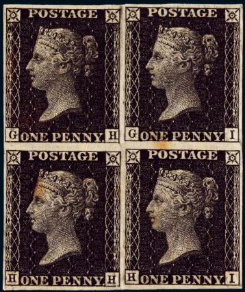 黑便士邮票是世界首枚邮票，收藏价值大