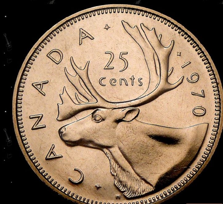 加拿大25分硬币  加拿大25分硬币图片