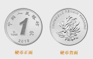 一块钱硬币图片  一元硬币2019