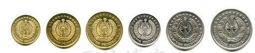 乌兹别克斯坦硬币  乌兹硬币图片