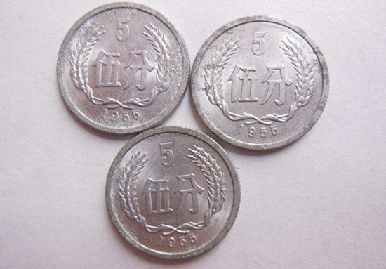 1955年的五分硬币值多少钱  1955年的五分硬币介绍