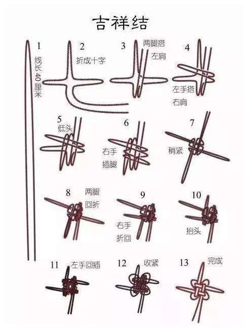 手串繩結(jié)打法圖解 手鏈繩結(jié)打法