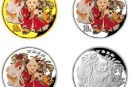回收中国传统吉祥图万象更新金银纪念币