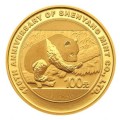 回收熊猫加字金质纪念币