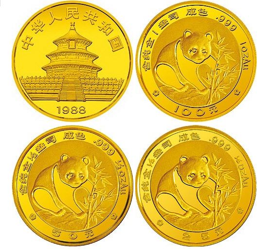 1988年版熊貓金銀紀(jì)念幣價(jià)格
