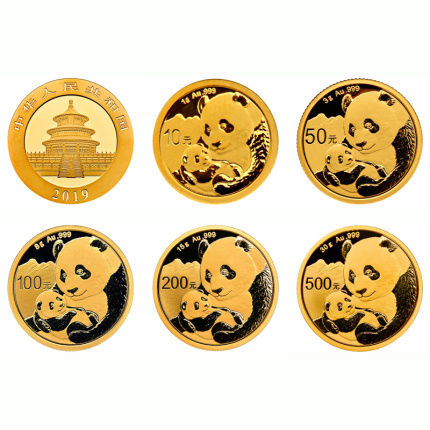 2019年版熊猫金银纪念币价格