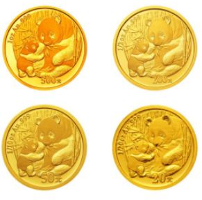 2005年版熊猫金银纪念币价格
