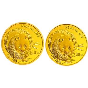 2003年熊猫金银币套装价格