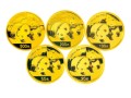 2010年熊猫金币5枚套装2010年金套猫