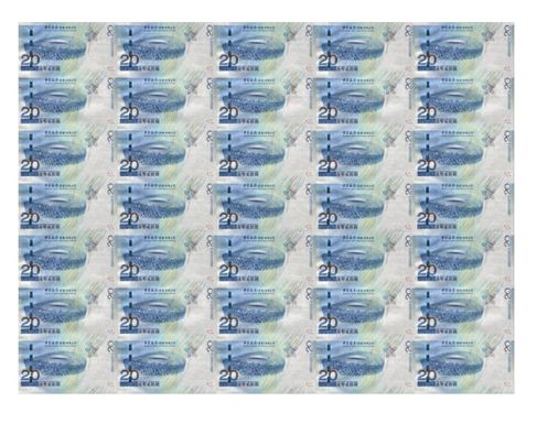 香港奥运钞35连体整版钞价格及图片