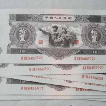 回收第二套纸币价格表