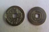 铜钱的价格万历通宝 真品尺寸多少？