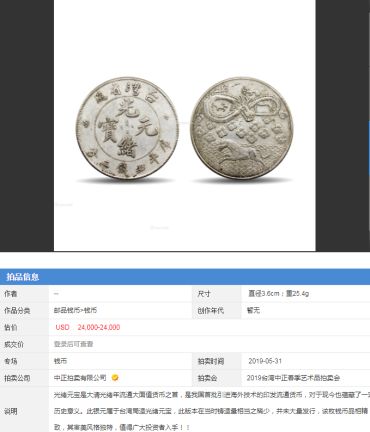 台湾省造光绪元宝值多少钱 光绪元宝存世量