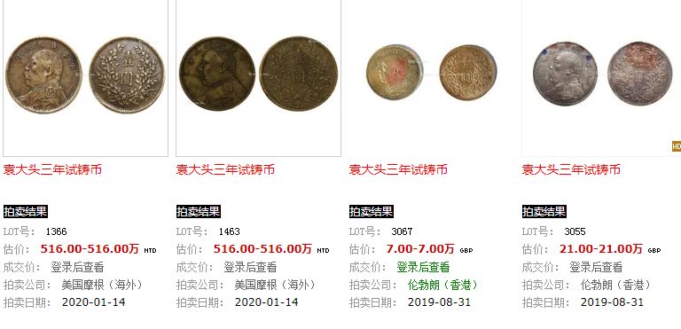 袁大头三年试铸币值多少钱  未来几年的市场行情