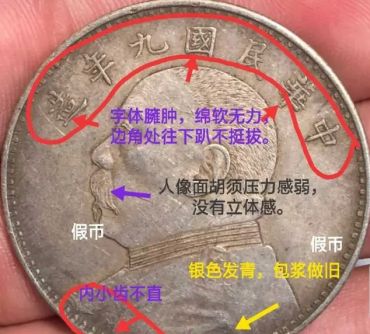 民国二年袁大头五元 袁大头怎么分真假
