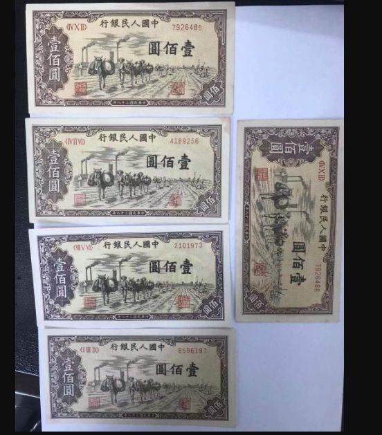 第一套人民币壹佰圆驮运 一百元驮运价格及图片