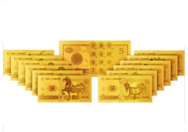 十二生肖金钞回收价格 十二生肖金钞全套收藏回收价格