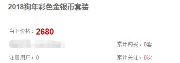 2018狗年彩色金银币图案 2018狗年彩色银币价格