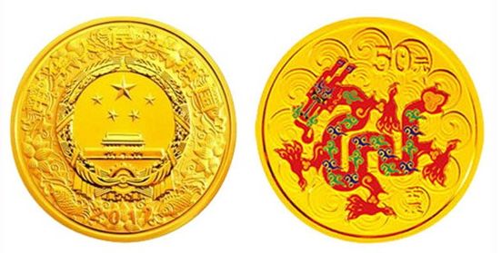 2012年5盎司龙年彩金币最新价格 市场行情价格