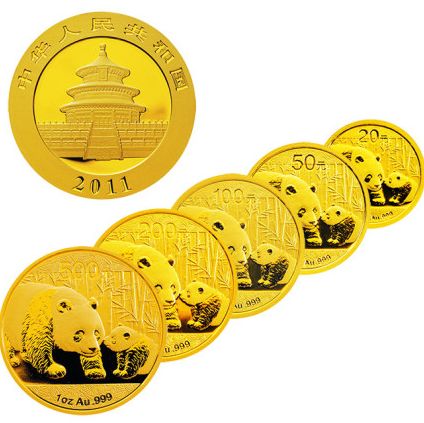 2011年熊猫金银币套装最新行情及图片