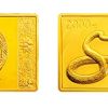 2013年蛇年生肖金银币5盎司长方形金币 价格