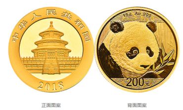2018年熊猫金银纪念币15克金纪念币回收价格 市场行情