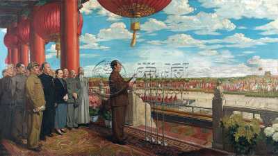开国大典油画鉴赏，开国大典油画图片欣赏
