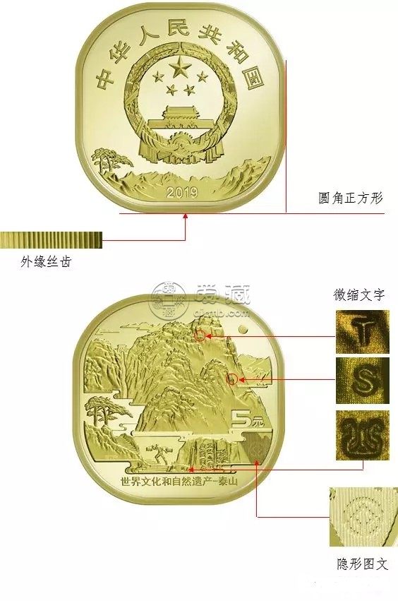 泰山普通纪念币防伪标志在哪里？千万别被骗了！