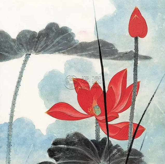 国画大师张大千最擅长画荷花