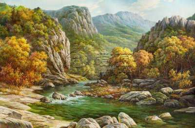 朝鲜油画风景图欣赏，朝鲜油画风景图片大全