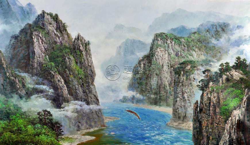 朝鲜油画风景图欣赏，朝鲜油画风景图片大全