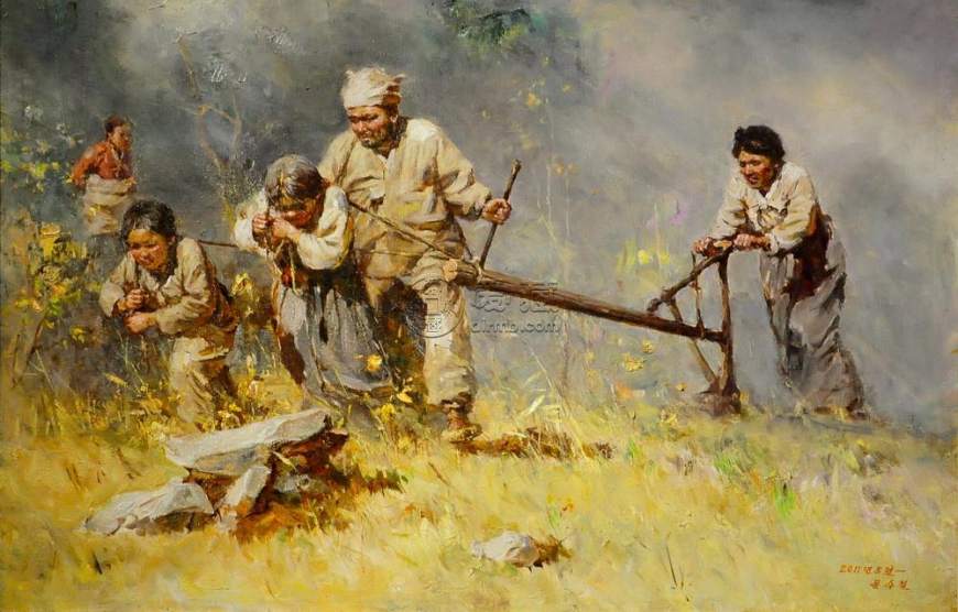朝鲜油画作品欣赏，朝鲜油画作品图片赏析