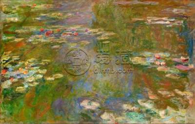 莫奈油画睡莲作品赏析，莫奈油画睡莲作品图片