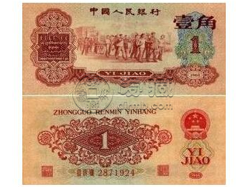 第三套人民币枣红一角的价格最新价格