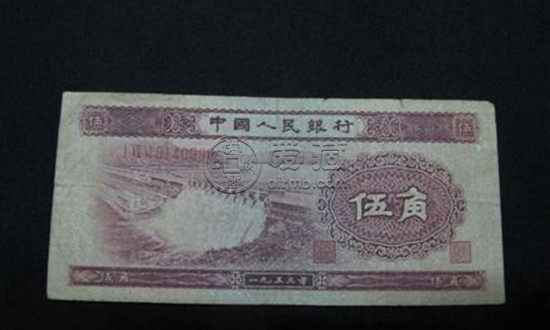 1953年的5角纸币值多少钱   1953年的5角纸币市场行情
