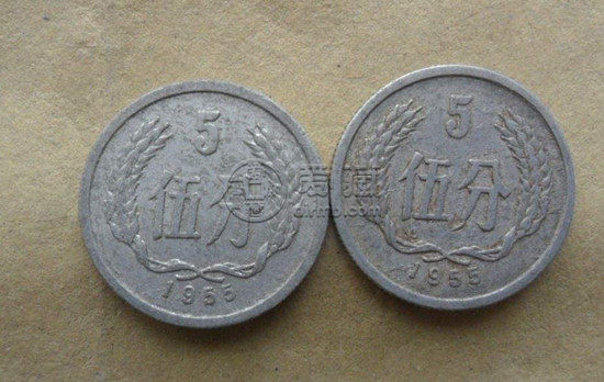 1955年五分钱现在值多少钱   1955年五分钱图片介绍