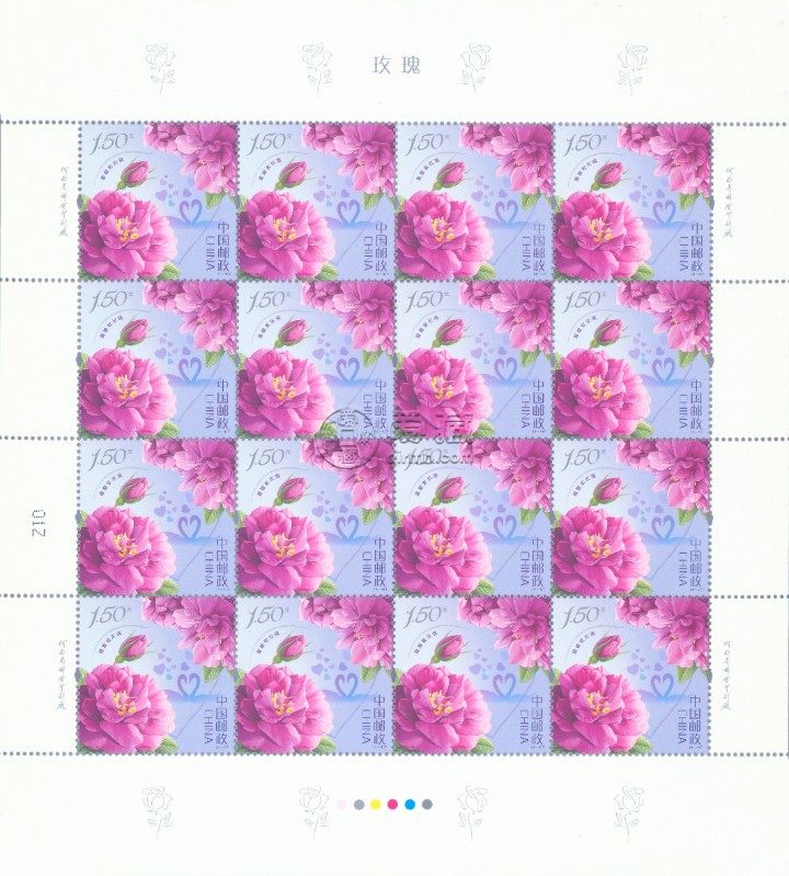 2020年玫瑰邮票发行量是多少 2020年玫瑰邮票图片欣赏