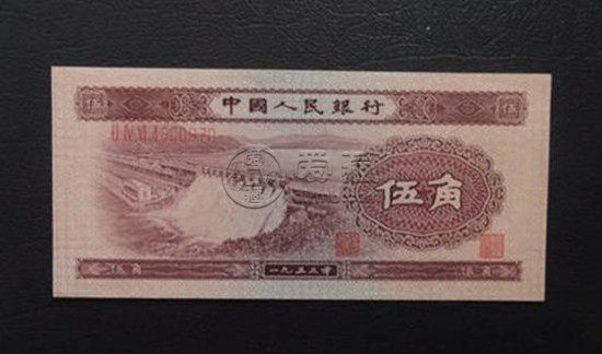 53年5角纸币值多少钱 53年5角纸币市场价值