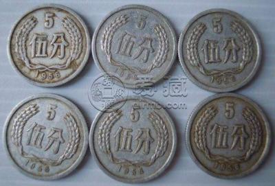 一枚1956年的5分硬币值多少钱 1956年的5分硬币市场报价表