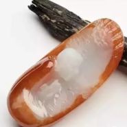 天然红翡 天然红翡和烧红的翡翠对比照