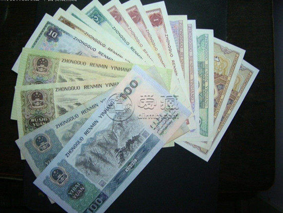 石家庄回收旧版纸币钱币金银币收购第一二三四套人民币纪念钞连体