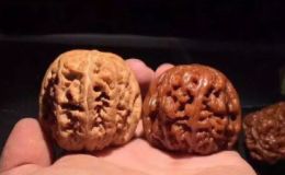 文玩核桃的變色過程圖 如何盤玩核桃變色快