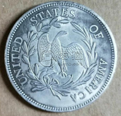 1795年美国飘逸长发银币  美国银币长什么样