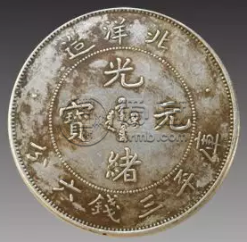 北洋造25年光绪元宝库平三钱六分